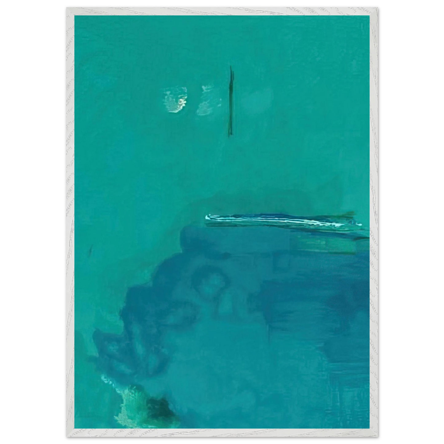 Helen Frankenthaler - Contentment Island - 2004 Wall art - 45x60 cm / 18x24 inches - Fine Art Poster-canvas - -