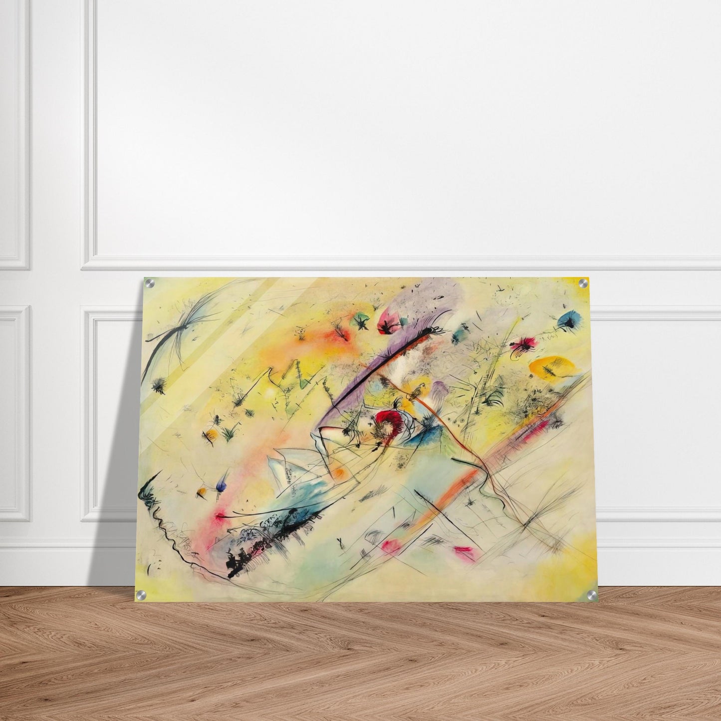 BRIGHT PICTURE 1913 - Wassily Kandinsky Acrylic Print - 70x100 cm / 28x40″ inches | Wassily Kandinsky Wall Art | Wassily Kandinsky Prints