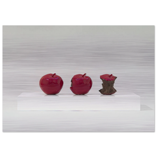 2 Minutes 33 Seconds Red - 1962 - Billy Apple Brushed Aluminum Print - 70x100 cm / 28x40 inches | Billy Apple Aluminum Print | Billy Apple Prints