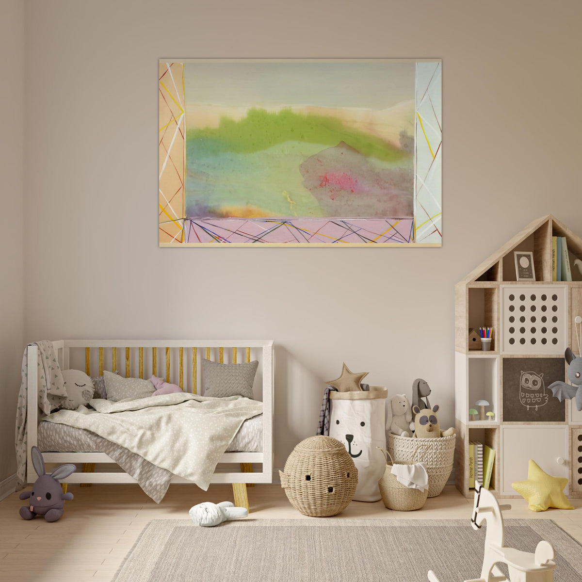 A Vision - 1988 - Ronnie Landfield Art Prints - 100x150 cm / 40x60″ inches | Ronnie Landfield Poster | Ronnie Landfield Prints