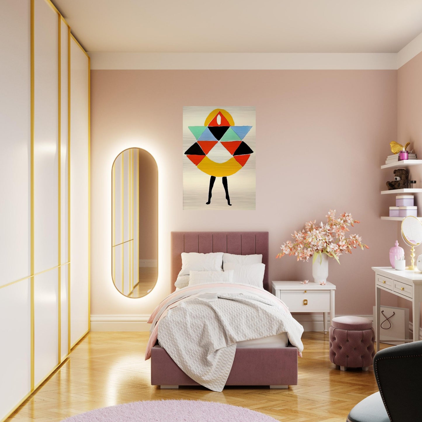 TERK - Sonia Delaunay Brushed Aluminum Print - 70x100 cm / 28x40 inches | Sonia Delaunay Aluminum Print | Sonia Delaunay Prints