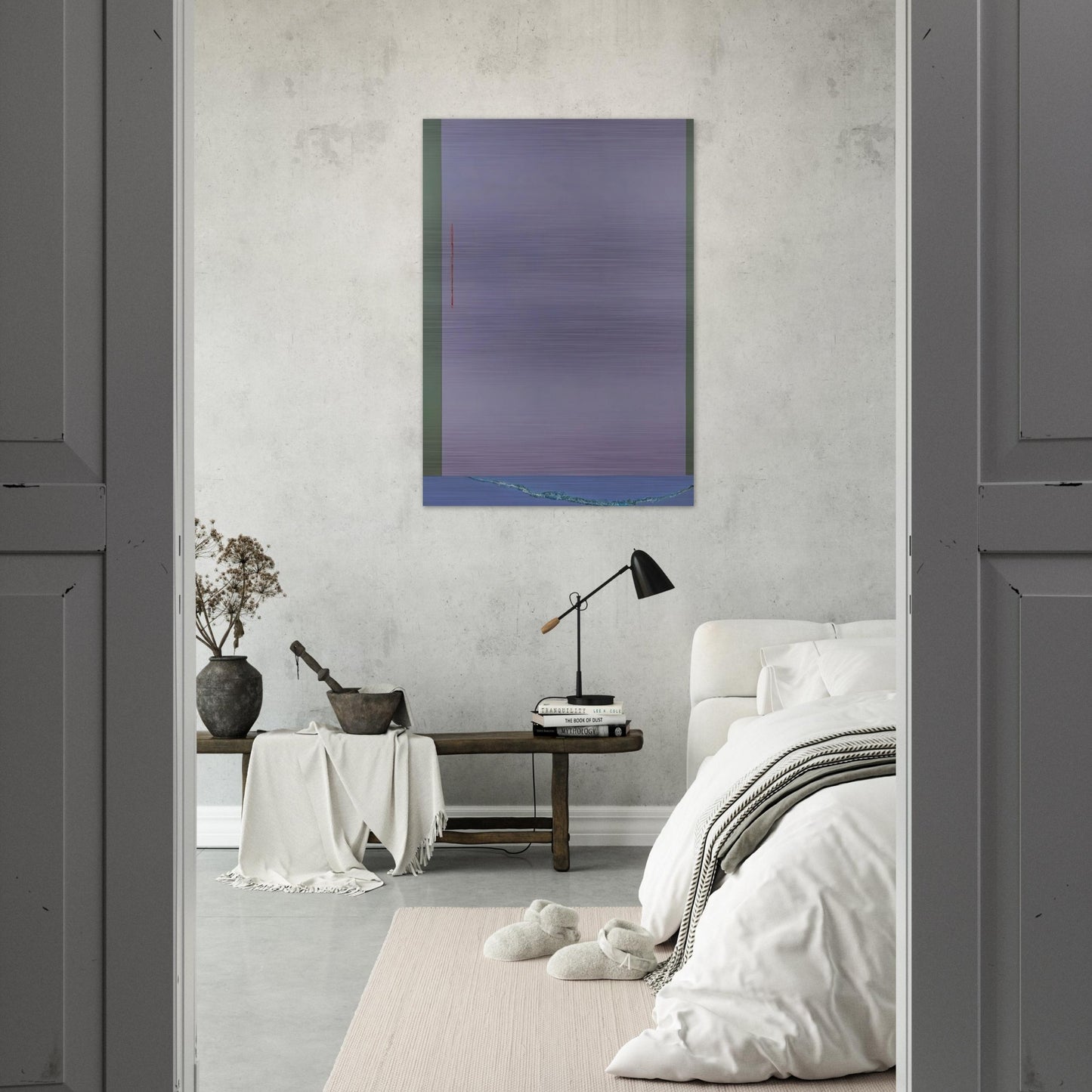 Infinity Field, Nemea Series #4 - 1973 - Theodoros Stamos Brushed Aluminum Print - 70x100 cm / 28x40 inches | Theodoros Stamos Aluminum Print | Theodoros Stamos Prints