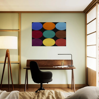 Nine Colors - Ellsworth Kelly Brushed Aluminum Print - 70x100 cm / 28x40 inches | Ellsworth Kelly Aluminum Print | Ellsworth Kelly Prints