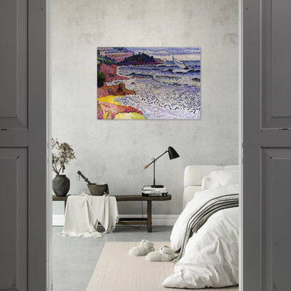 The Choppy Sea - Henri-Edmond Cross Brushed Aluminum Print - 70x100 cm / 28x40 inches | Henri-Edmond Cross Aluminum Print | Henri-Edmond Cross Prints