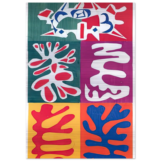 PANEL WITH MASK 1947 - Henri Matisse Brushed Aluminum Print - 70x100 cm / 28x40 inches | Henri Matisse Aluminum Print | Henri Matisse Prints
