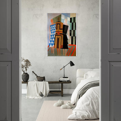 THREE WOMEN DRESSED SIMULTANEOUSLY - Sonia Delaunay Brushed Aluminum Print - 70x100 cm / 28x40 inches | Sonia Delaunay Aluminum Print | Sonia Delaunay Prints