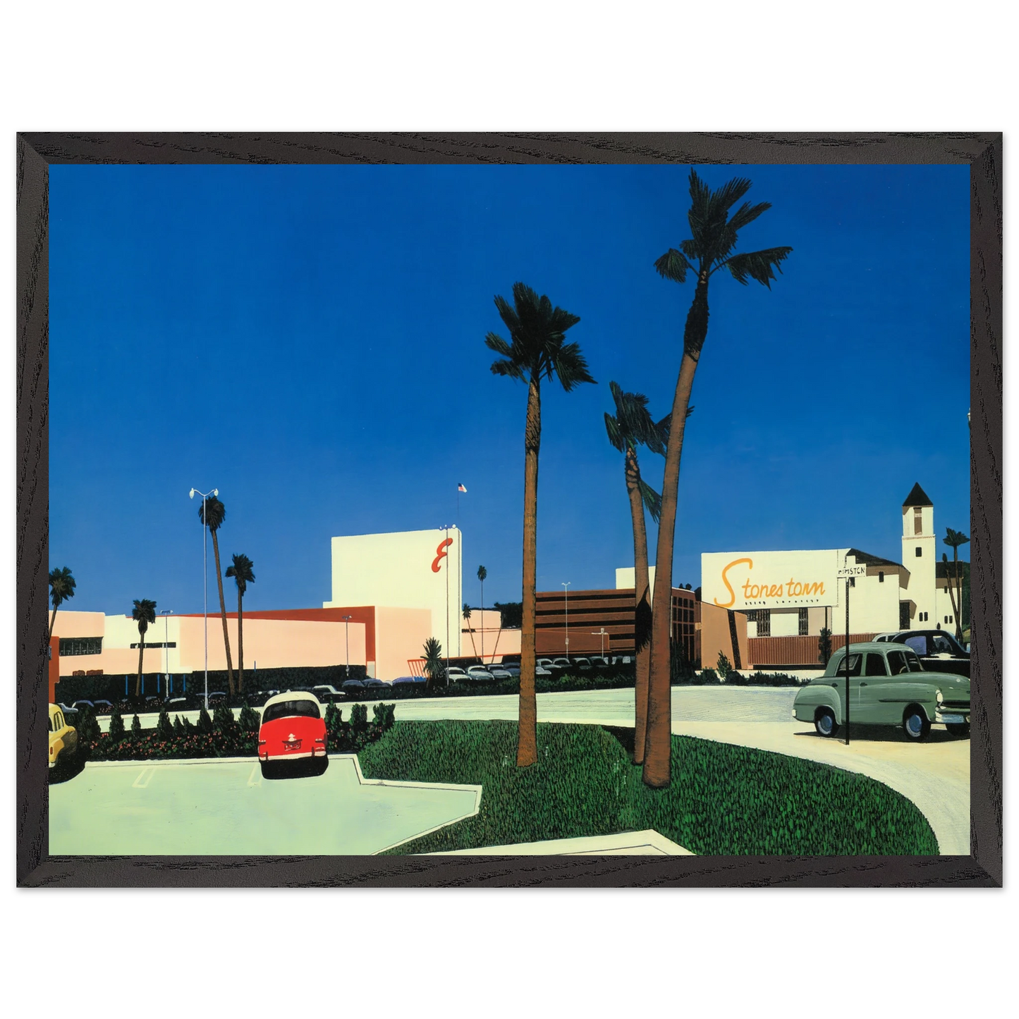 Hiroshi Nagai - In the beginning Stonestown Wall Art - 21x29.7 cm / 8x12" - Premium Wooden Framed Poster With Fine Art Paper - Wood frame