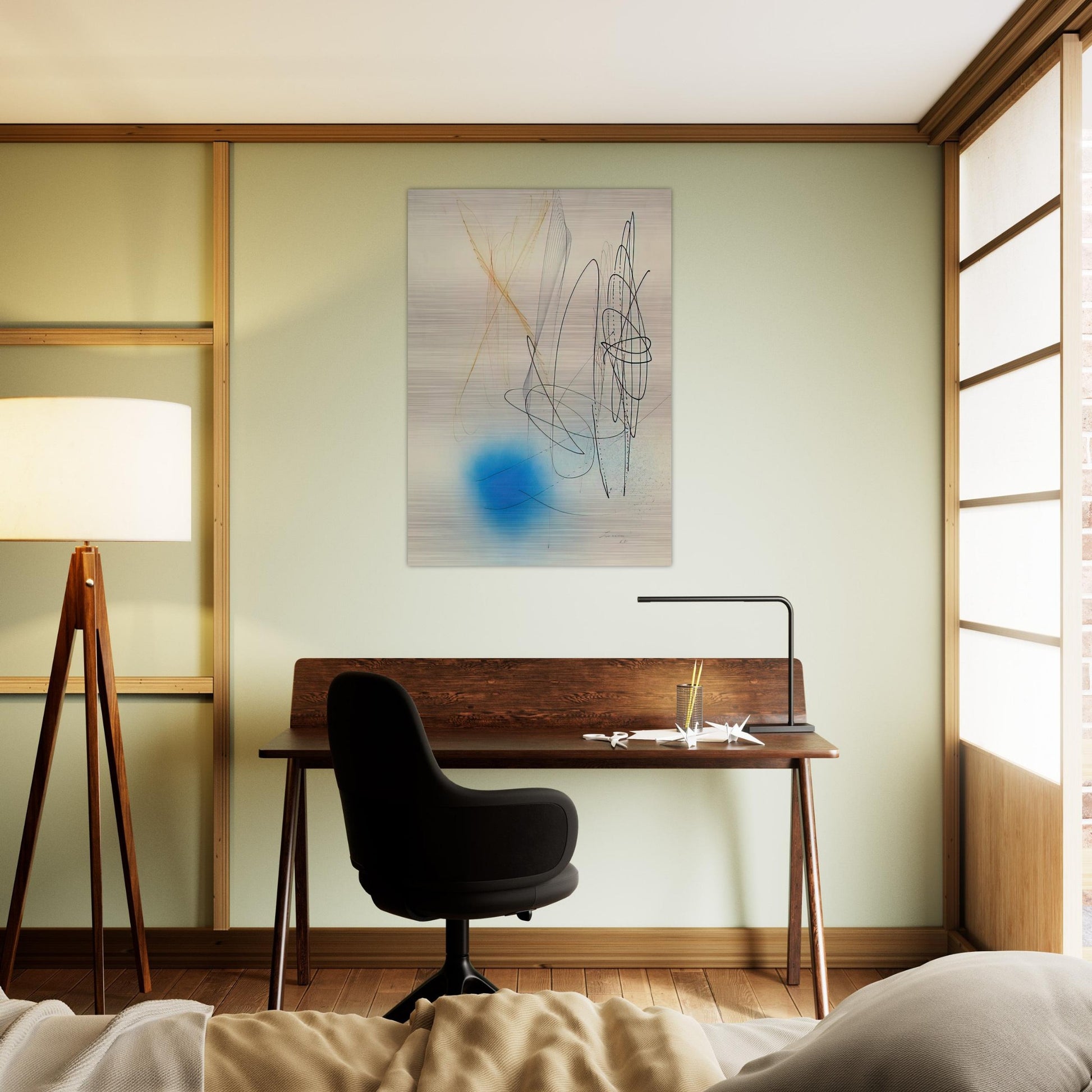Abstract Composition - 1968 - John Ferren Brushed Aluminum Print - 70x100 cm / 28x40 inches | John Ferren Aluminum Print | John Ferren Prints