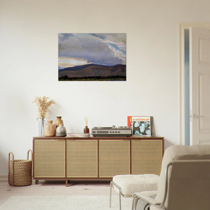 STORM FROM THE SIERRA 1937 - Maynard Dixon Brushed Aluminum Print - 70x100 cm / 28x40 inches | Maynard Dixon Aluminum Print | Maynard Dixon Prints