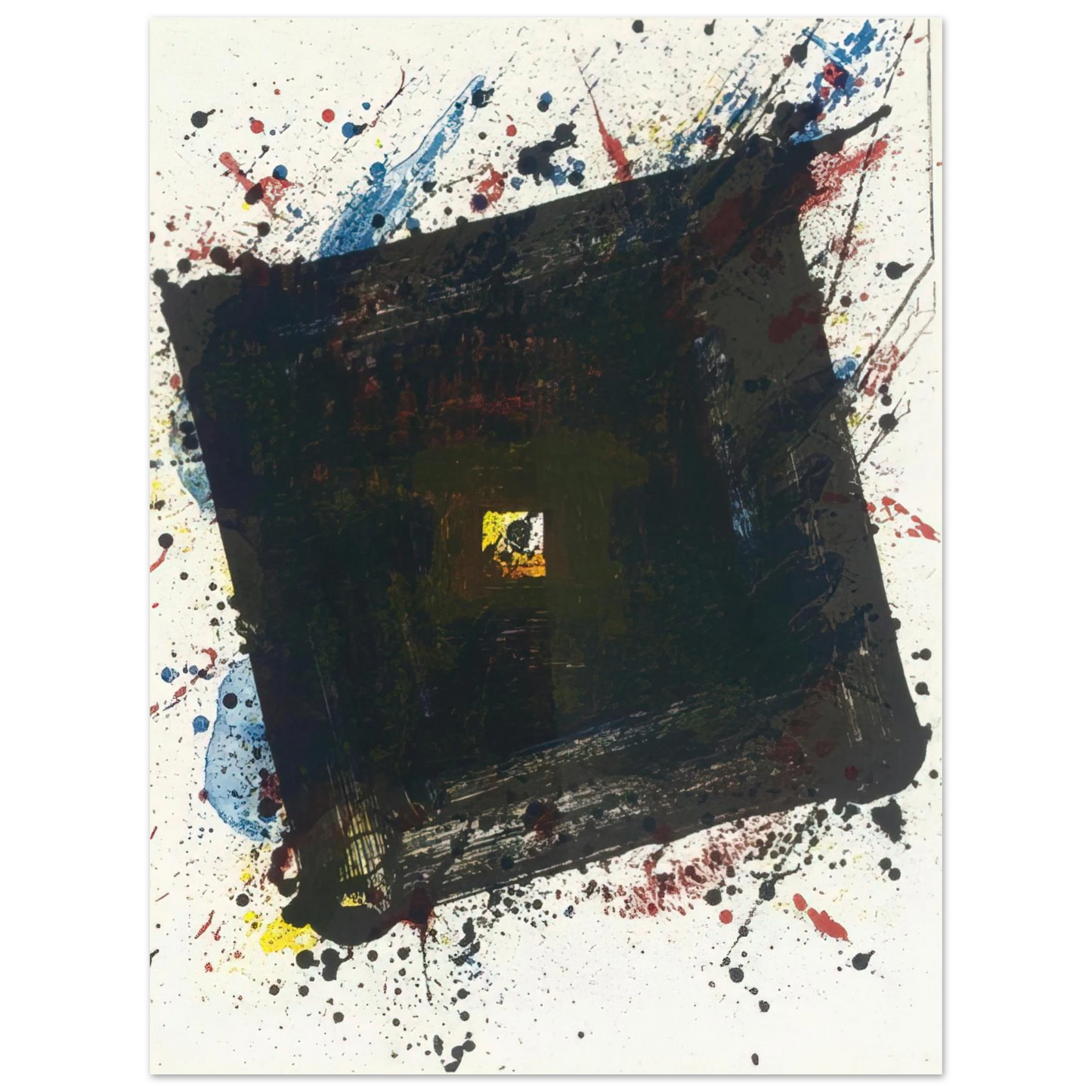 Sam Francis - Dark and Fast  75x100 cm / 30x40inches Fine Art Poster