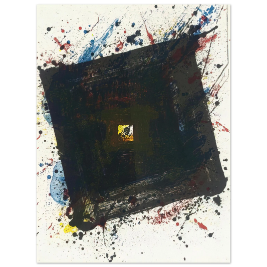 Sam Francis - Dark and Fast  75x100 cm / 30x40inches Fine Art Poster