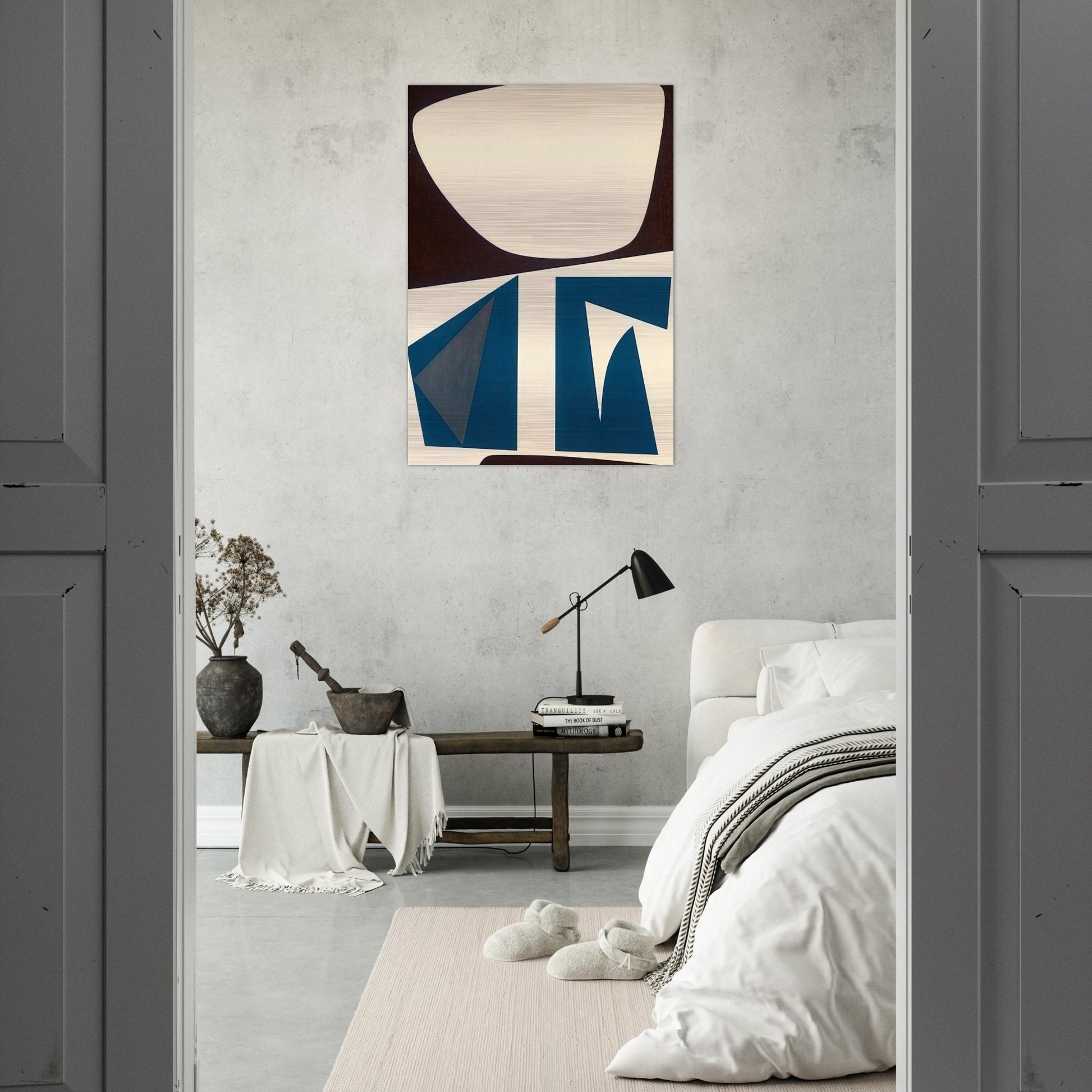 Untitled - Abstract - Indian Space painting - Will Barnet Brushed Aluminum Print - 70x100 cm / 28x40 inches | Will Barnet Aluminum Print | Will Barnet Prints