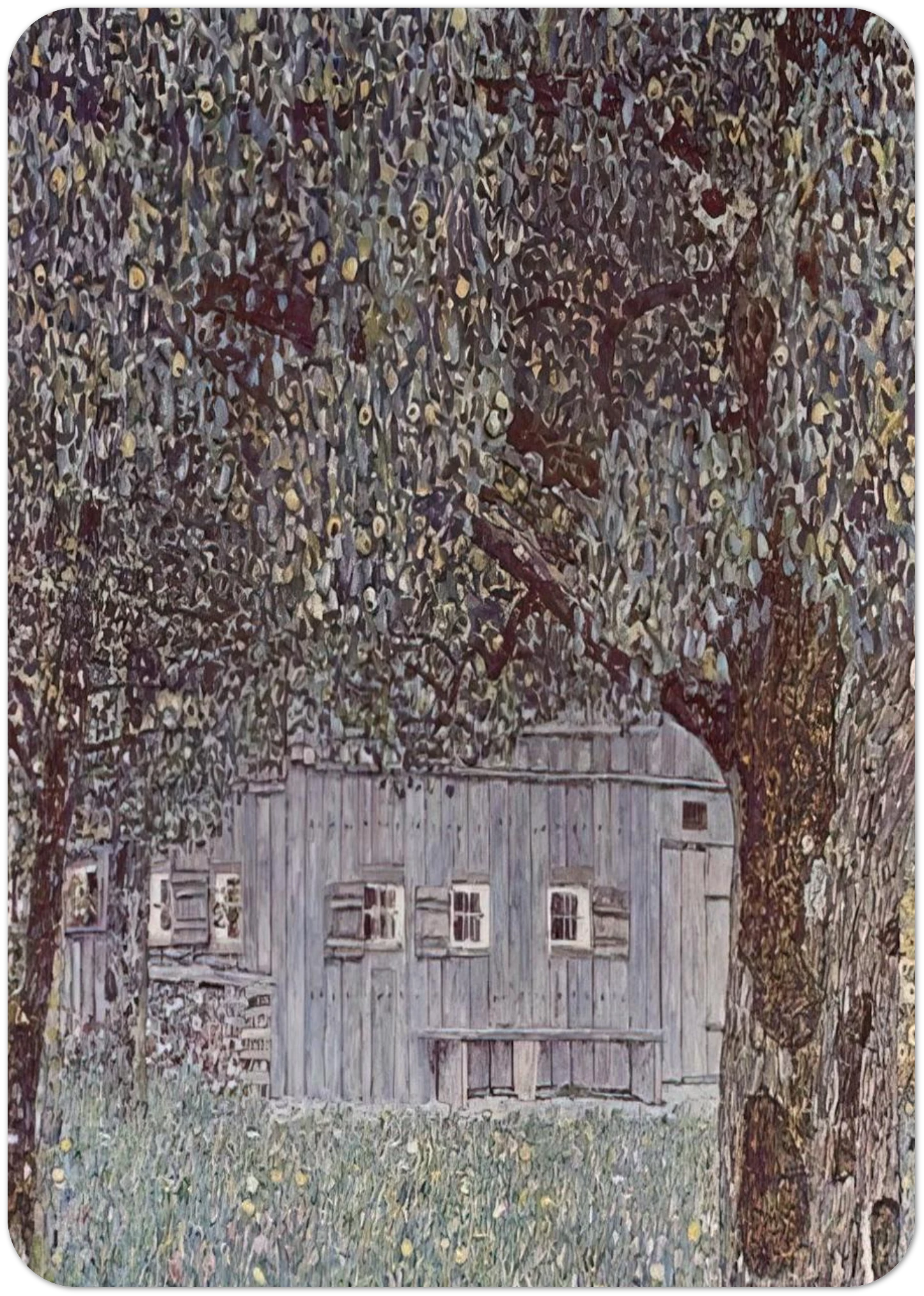 FARMHOUSE IN UPPER AUSTRIA 1912 By Gustav Klimt Pack of 10 Post Cards | Gustav Klimt Post Cards | A6 (10.5 x 14.8 cm) - 4.1 x 5.8 inches