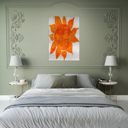 O sole mio! - 1979 - Mario Schifano Brushed Aluminum Print - 70x100 cm / 28x40 inches | Mario Schifano Aluminum Print | Mario Schifano Prints