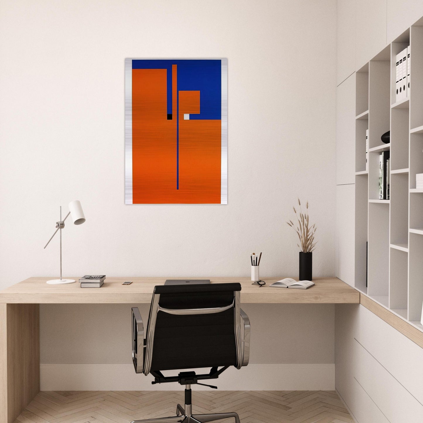 Tribute to Santomaso - Concretism - Bruno Munari Brushed Aluminum Print - 70x100 cm / 28x40 inches | Bruno Munari Aluminum Print | Bruno Munari Prints