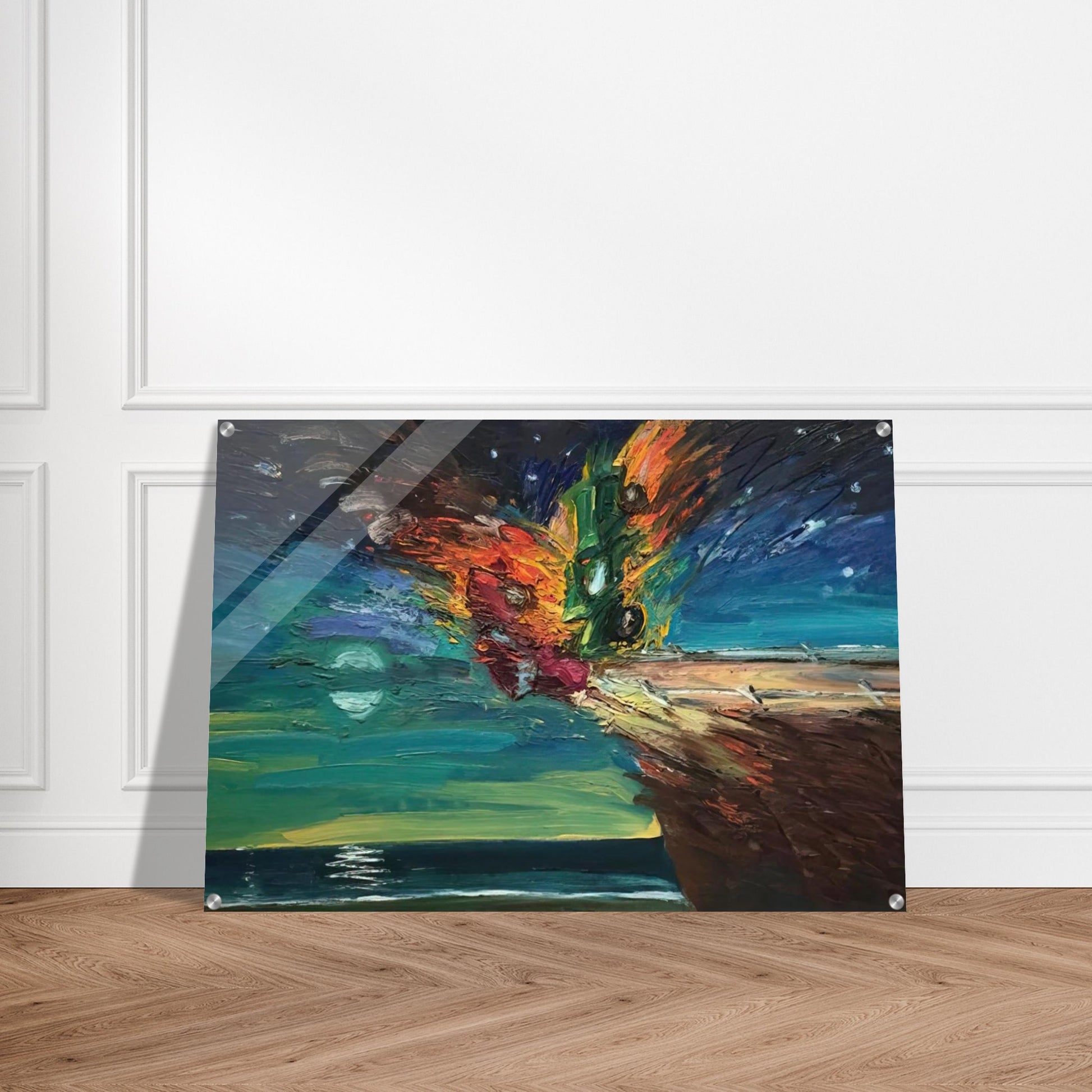 Over the Edge - 1984 - Carlos Almaraz Acrylic Print - 70x100 cm / 28x40″ inches