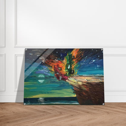 Over the Edge - 1984 - Carlos Almaraz Acrylic Print - 70x100 cm / 28x40″ inches