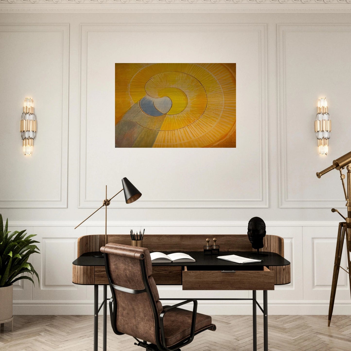 Abstraction - 1964 - Lawren Harris Brushed Aluminum Print - 70x100 cm / 28x40 inches | Lawren Harris Aluminum Print | Lawren Harris Prints