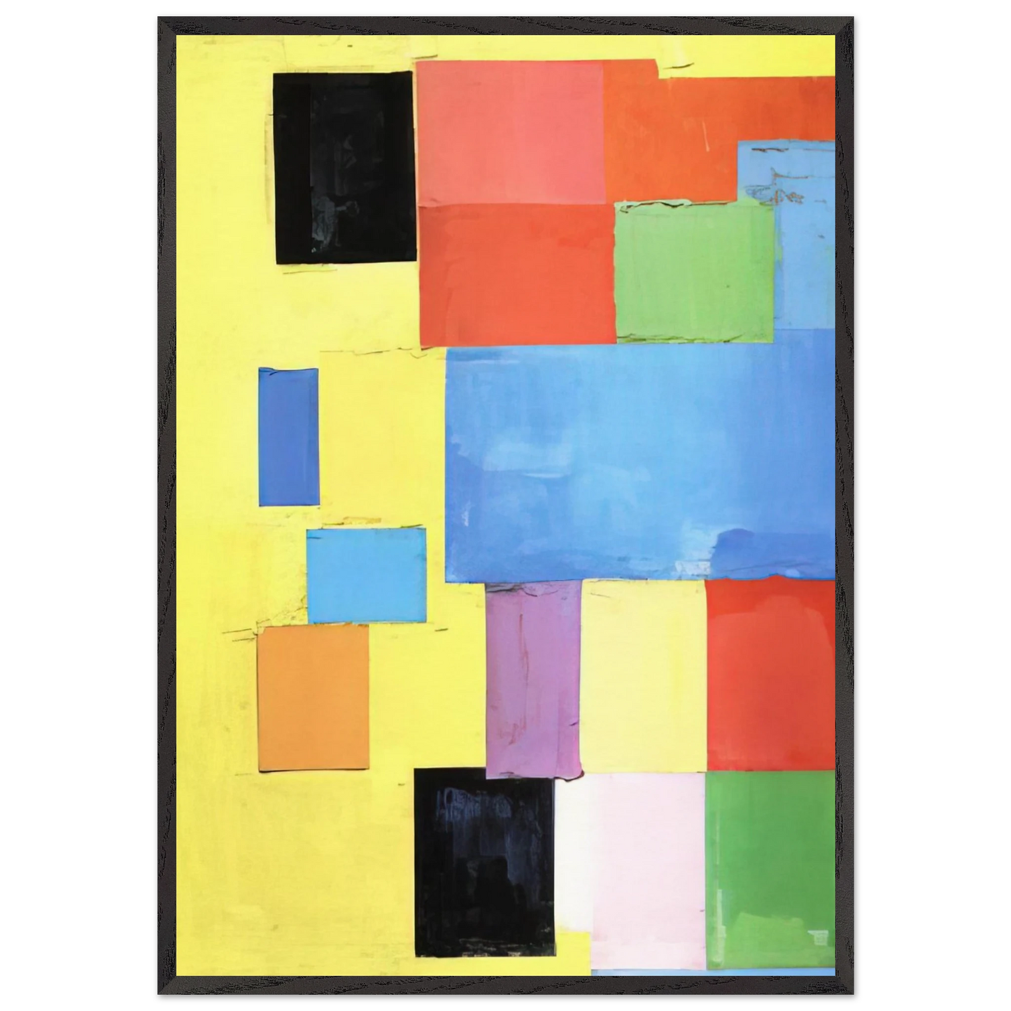 Pastorale - Hans Hofmann 70x100 cm / 28x40 inches Framed Art Print – Black Wooden Frame
