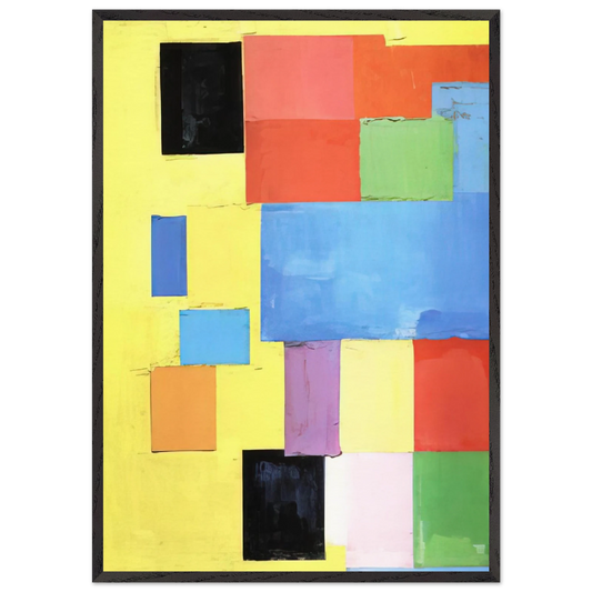 Pastorale - Hans Hofmann 70x100 cm / 28x40 inches Framed Art Print – Black Wooden Frame