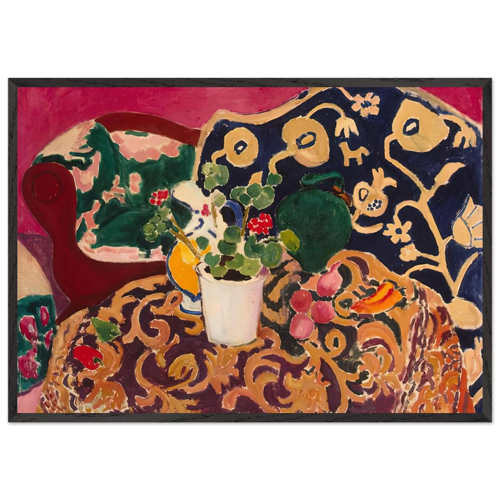 SPANISH STILL LIFE SEVILLE II 1911 - Henri Matisse 70x100 cm / 28x40 inches Framed Art Print – Black Wooden Frame