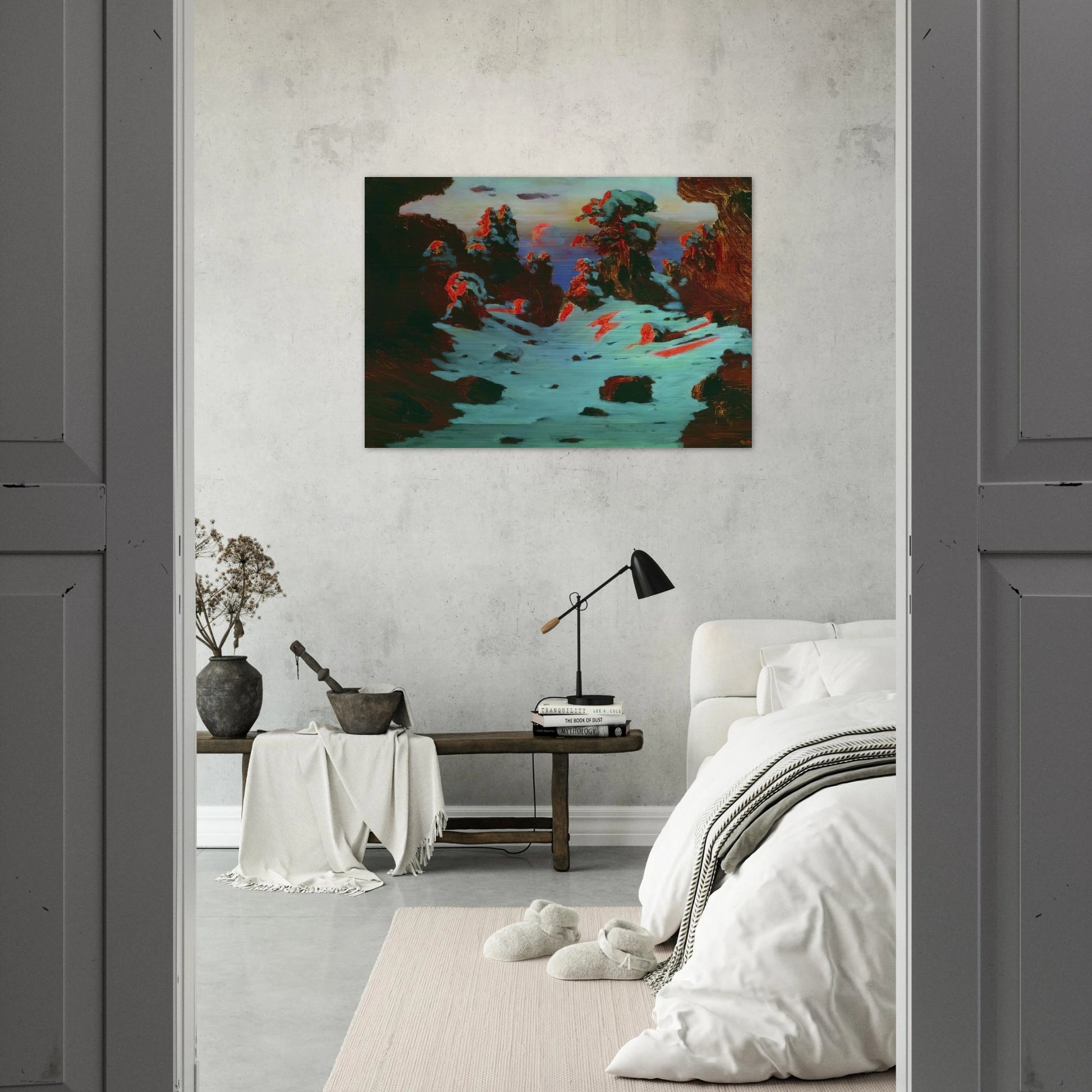 Sunset Effect - Arkhyp Kuindzhi Brushed Aluminum Print - 70x100 cm / 28x40 inches | Arkhyp Kuindzhi Aluminum Print | Arkhyp Kuindzhi Prints