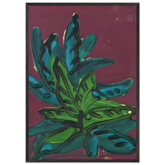 Untitled - Fauvism Tachisme - Charles Lapicque 70x100 cm / 28x40 inches Framed Art Print – Black Wooden Frame