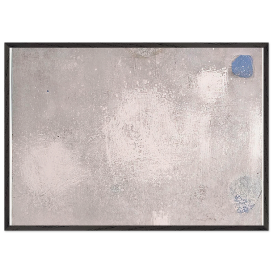 ABSTRACTO EN GRISES Y AZULES 1956 - Luis Feito 70x100 cm / 28x40 inches Framed Art Print – Black Wooden Frame