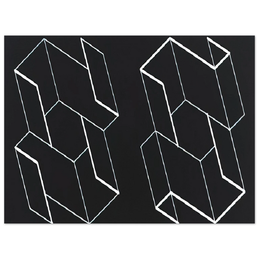 Josef Albers - DUO H 1966  75x100 cm / 30x40inches Fine Art Poster