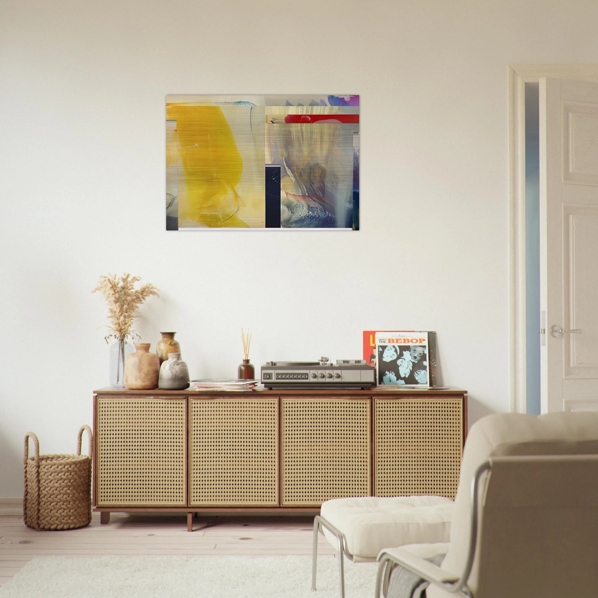 River Falls - Sam Gilliam Brushed Aluminum Print - 70x100 cm / 28x40 inches | Sam Gilliam Aluminum Print | Sam Gilliam Prints
