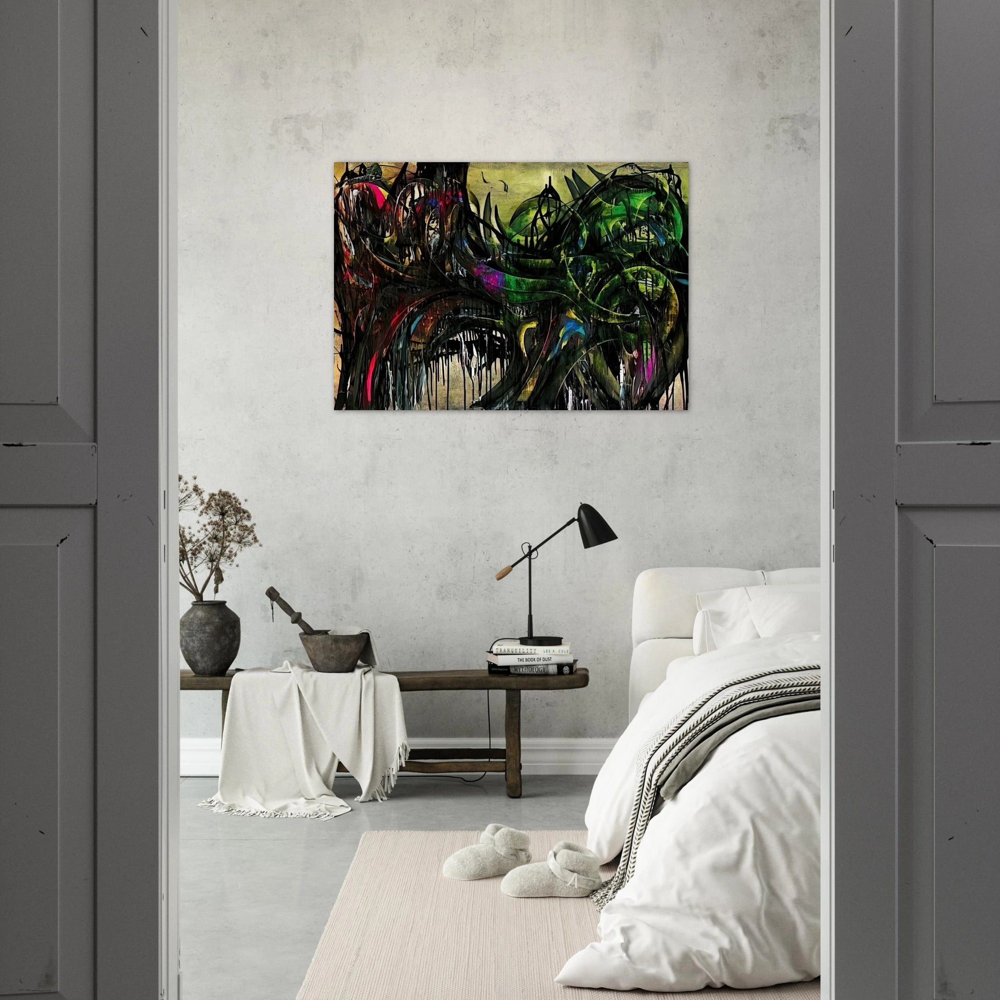 Peinture - 1955 - Simon Hantai Brushed Aluminum Print - 70x100 cm / 28x40 inches | Simon Hantai Aluminum Print | Simon Hantai Prints