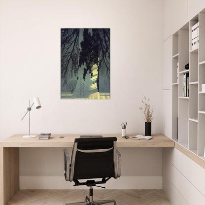Snow White - Eyvind Earle Brushed Aluminum Print - 70x100 cm / 28x40 inches | Eyvind Earle Aluminum Print | Eyvind Earle Prints