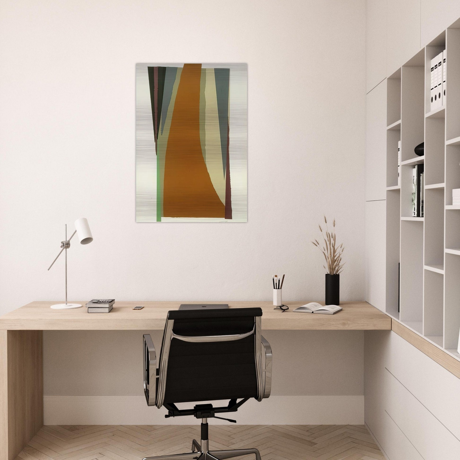 Untitled - Lyrical Abstraction - Larry Zox Brushed Aluminum Print - 70x100 cm / 28x40 inches | Larry Zox Aluminum Print | Larry Zox Prints