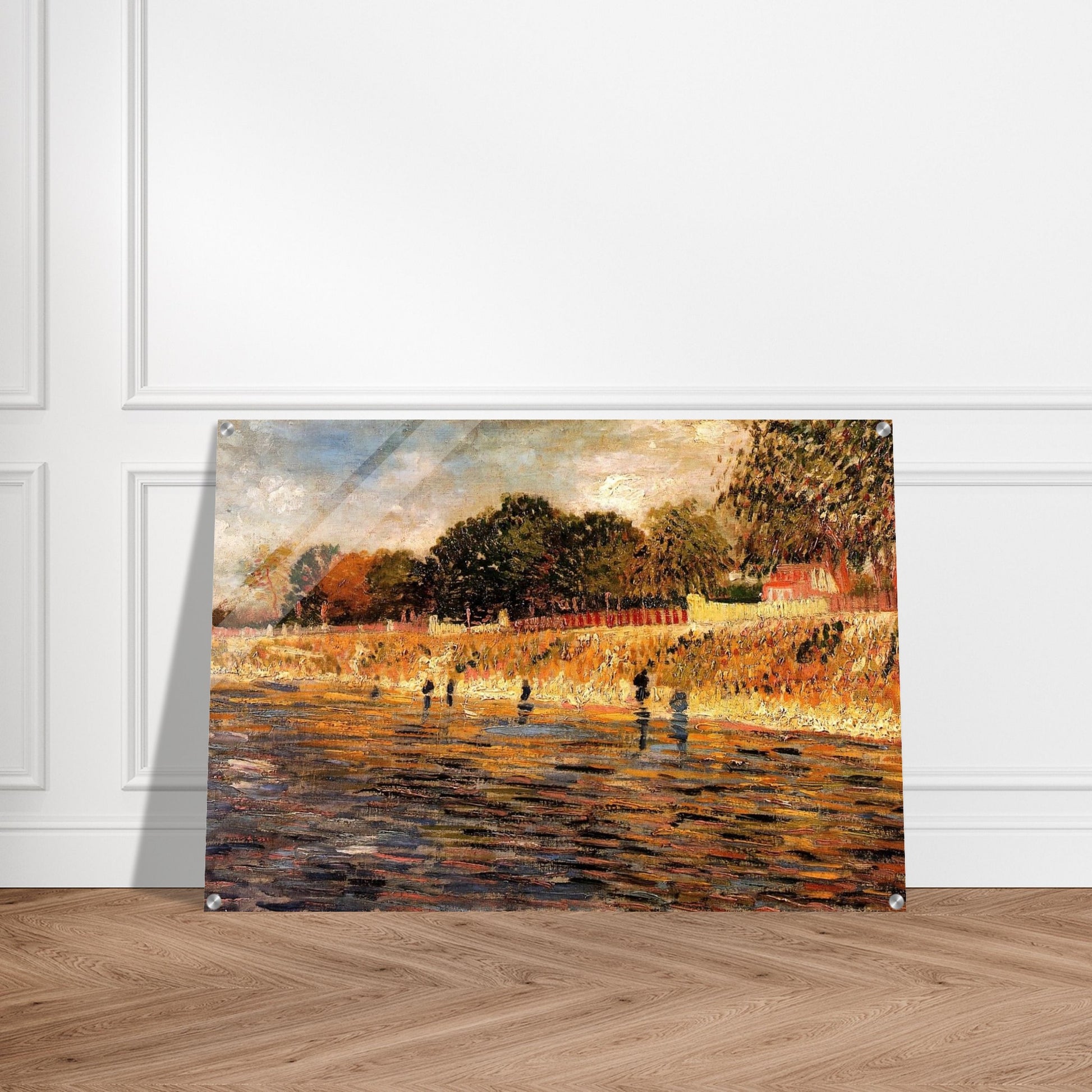 The Banks of the Seine - Vincent van Gogh Acrylic Print - 70x100 cm / 28x40″ inches