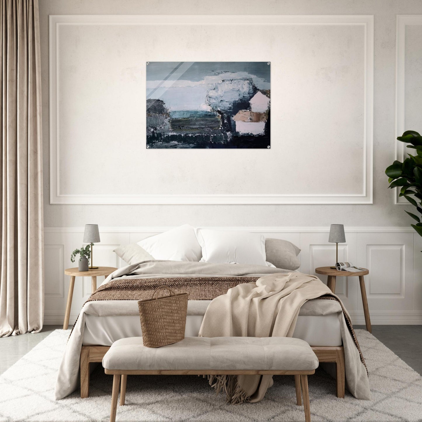 Paysage méditerranéen - 1953 - Nicolas de Stael Acrylic Print - 70x100 cm / 28x40″ inches | Nicolas de Stael Wall Art | Nicolas de Stael Prints