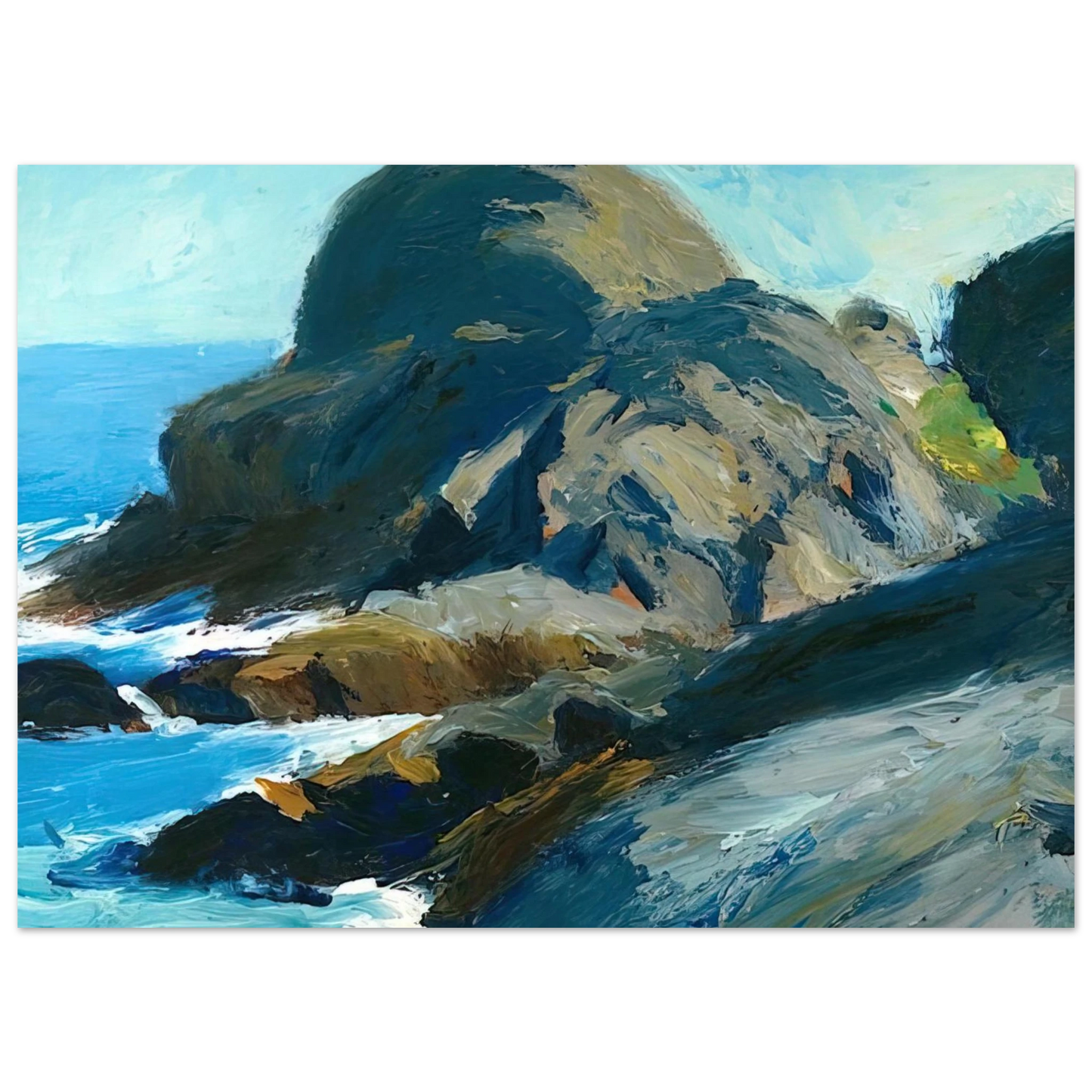 Edward Hopper - Rocky Shore Fine Art Poster