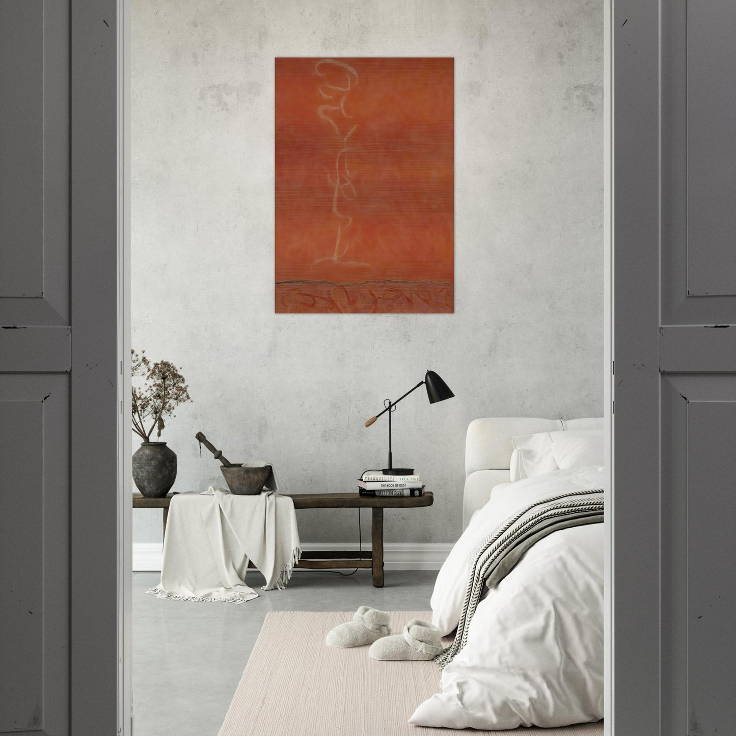 Infinity Field, T Series #34 - 1990 - Theodoros Stamos Brushed Aluminum Print - 70x100 cm / 28x40 inches | Theodoros Stamos Aluminum Print | Theodoros Stamos Prints