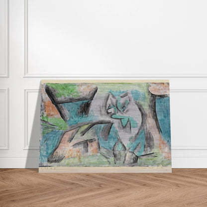 A KIND OF CAT 1937 - Paul Klee Brushed Aluminum Print - 70x100 cm / 28x40 inches | Paul Klee Aluminum Print | Paul Klee Prints