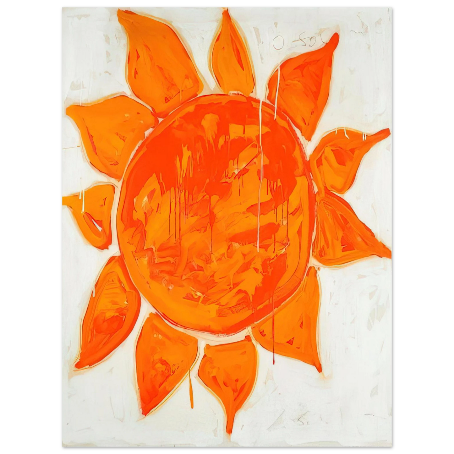 Mario Schifano - O sole mio! - 1979  75x100 cm / 30x40inches Fine Art Poster
