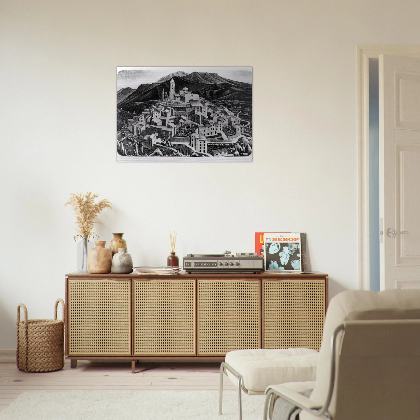 ESCHER (11) - MC Escher Brushed Aluminum Print - 70x100 cm / 28x40 inches | MC Escher Aluminum Print | MC Escher Prints | Maurits Cornelis Escher Prints