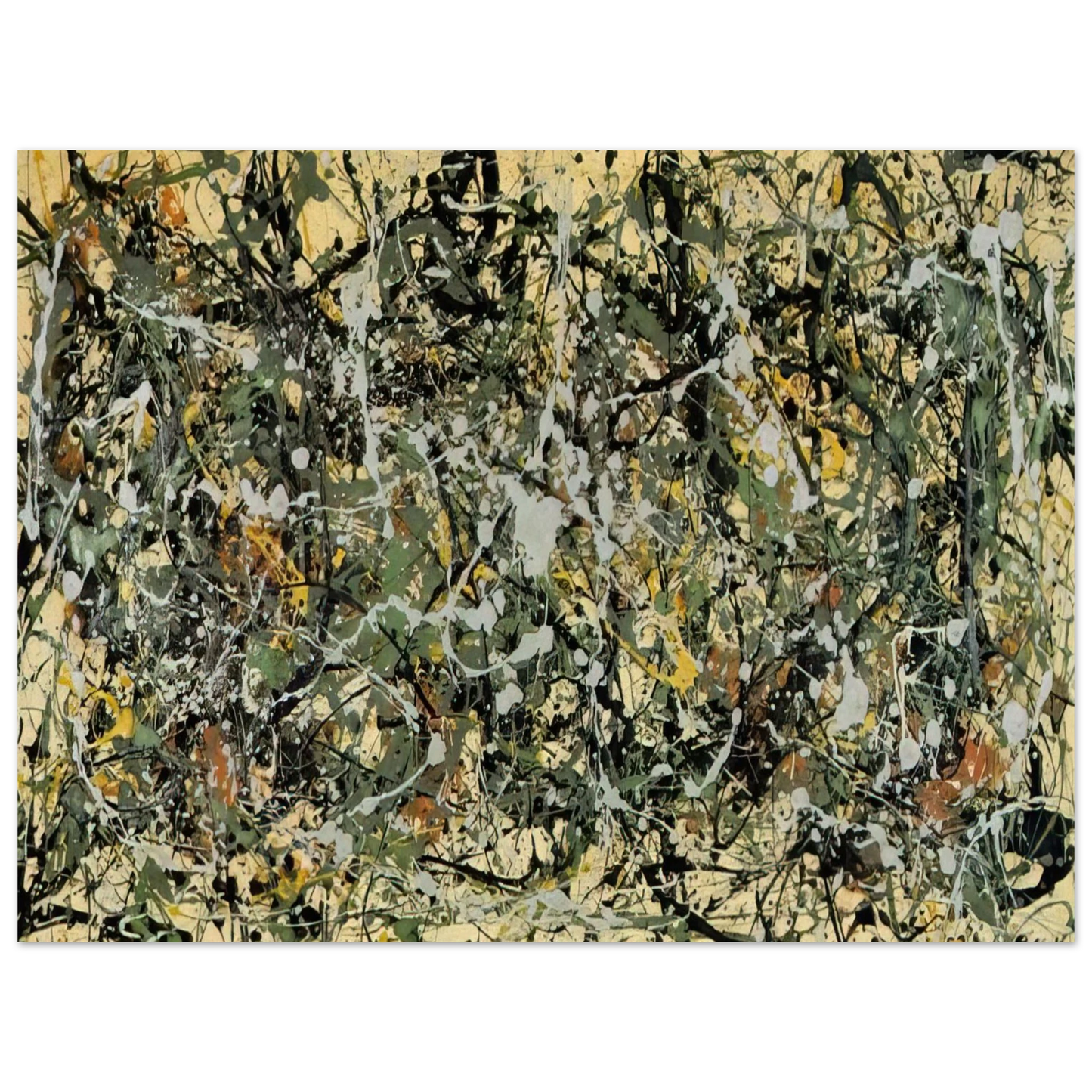 Jackson Pollock - NUMBER 8 1949  75x100 cm / 30x40inches Fine Art Poster