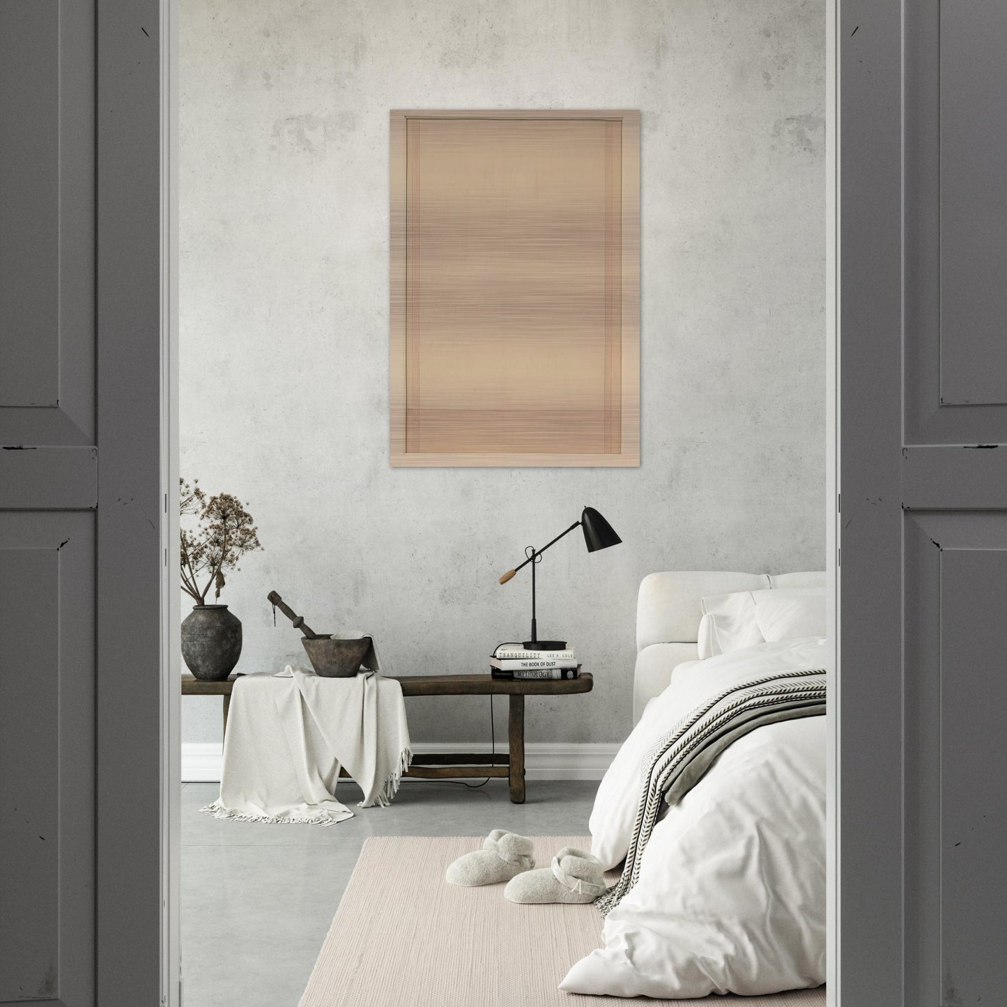 Spazio Luce - 1965 - Antonio Calderara Brushed Aluminum Print - 70x100 cm / 28x40 inches | Antonio Calderara Aluminum Print | Antonio Calderara Prints