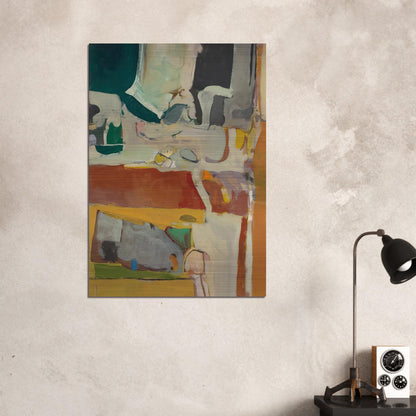 Urbana #4 - Richard Diebenkorn Brushed Aluminum Print - 70x100 cm / 28x40 inches | Richard Diebenkorn Aluminum Print | Richard Diebenkorn Prints