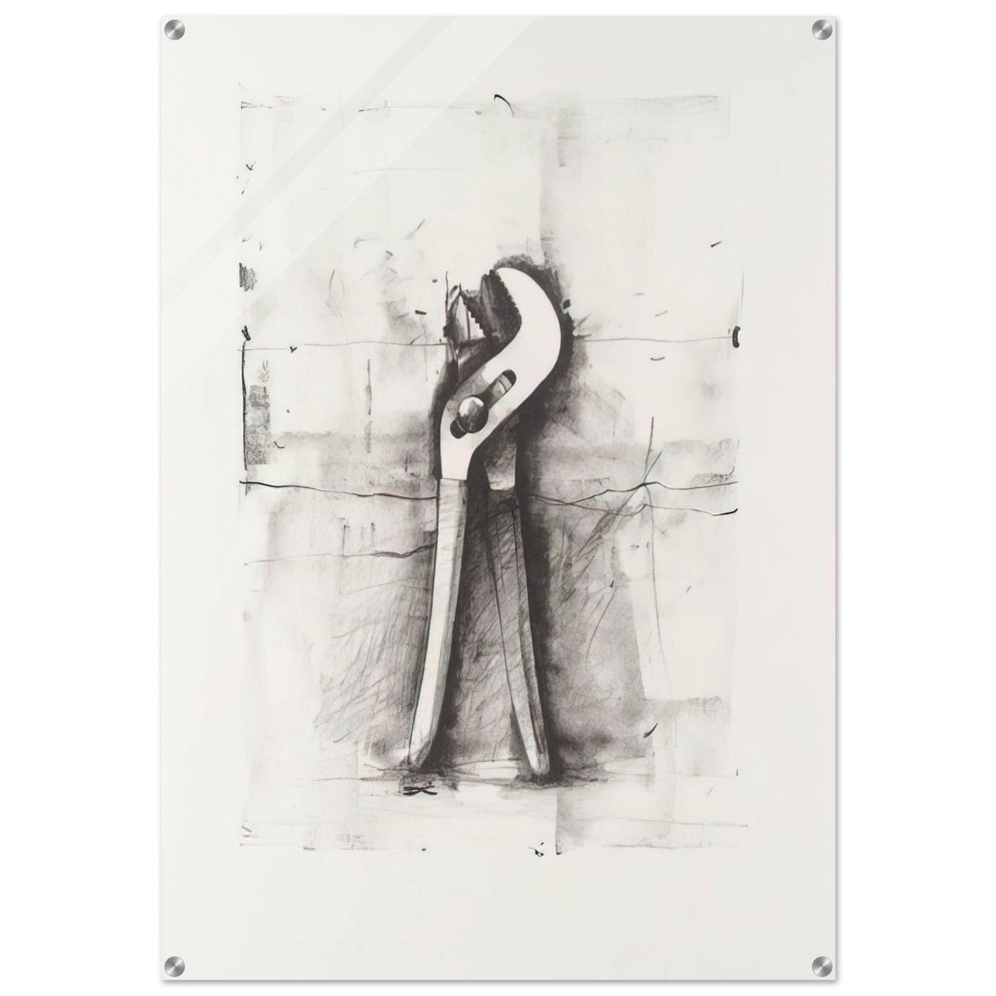 UNTITLED FROM TEN WINTER TOOLS 1973 - Jim Dine Acrylic Print - 70x100 cm / 28x40″ inches