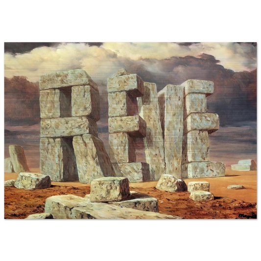 THE ART OF CONVERSATION 1950 - Rene Magritte Brushed Aluminum Print - 70x100 cm / 28x40 inches | Rene Magritte Aluminum Print | Rene Magritte Prints