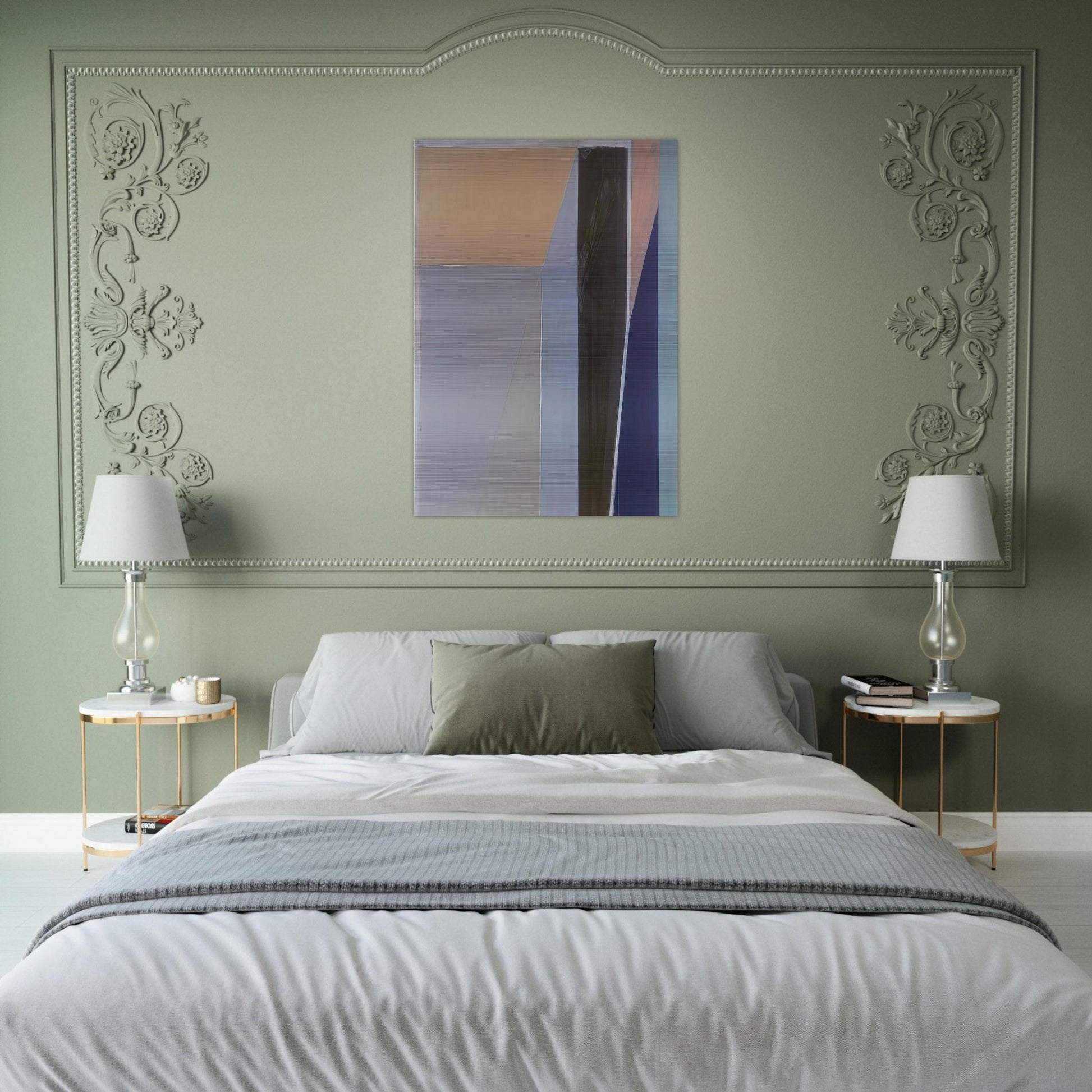 Ocean Park #28 - Richard Diebenkorn Brushed Aluminum Print - 70x100 cm / 28x40 inches | Richard Diebenkorn Aluminum Print | Richard Diebenkorn Prints