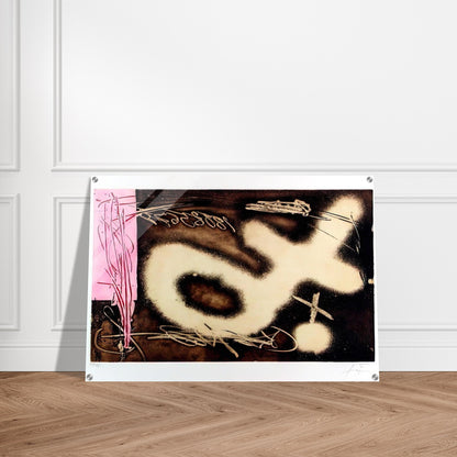 EL P NDULO INM VIL I 1982 - Antoni Tapies Acrylic Print - 70x100 cm / 28x40″ inches
