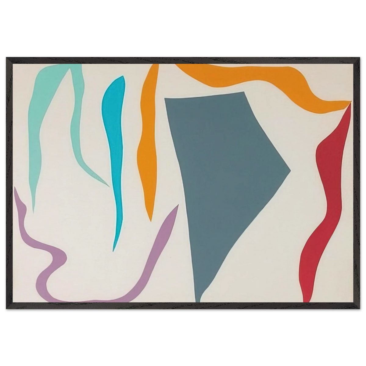 Untitled - 1980 N4 - Ray Parker 70x100 cm / 28x40 inches Framed Art Print – Black Wooden Frame