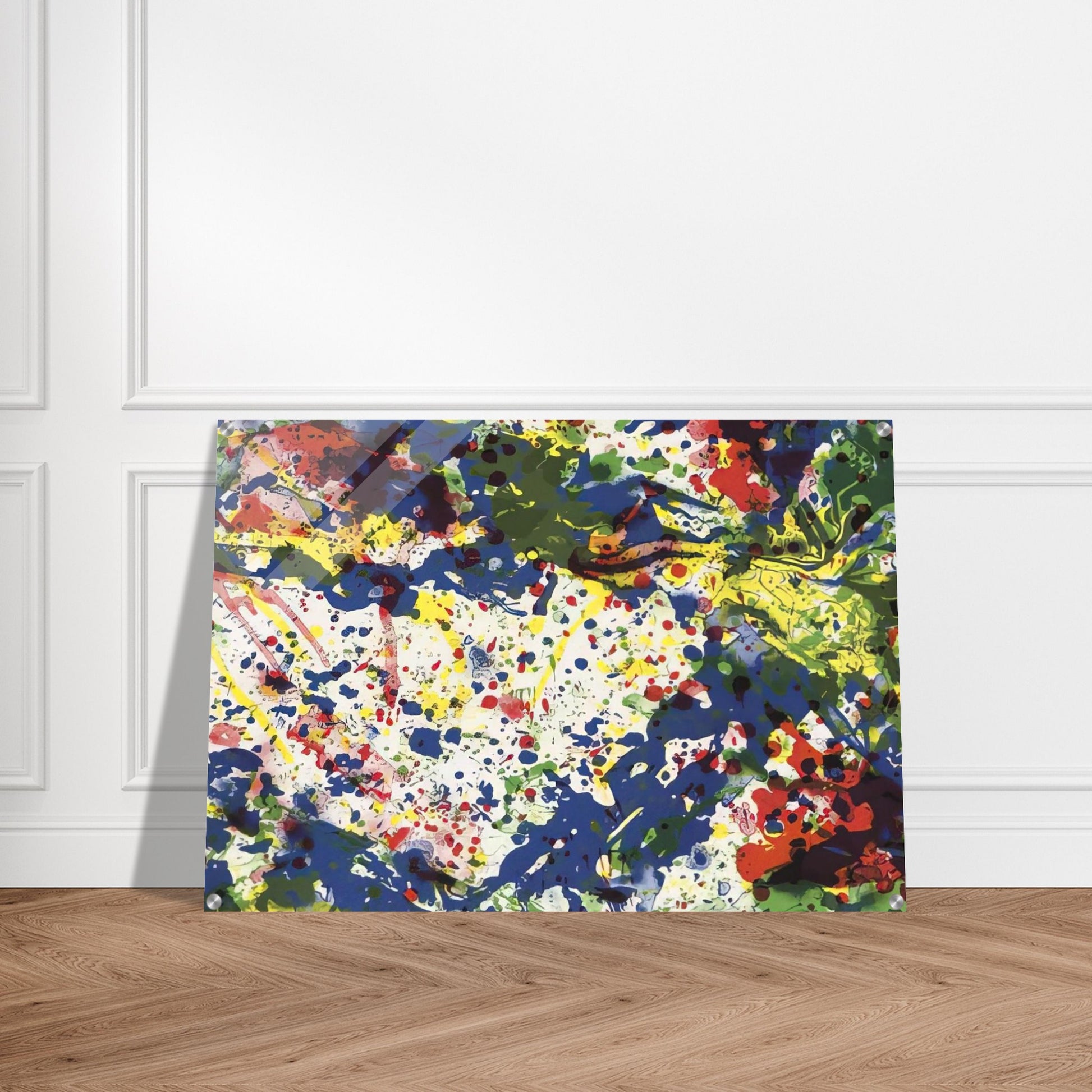 Untitled  from Papierski Portfolio   SF 355  - Sam Francis Acrylic Print - 70x100 cm / 28x40″ inches