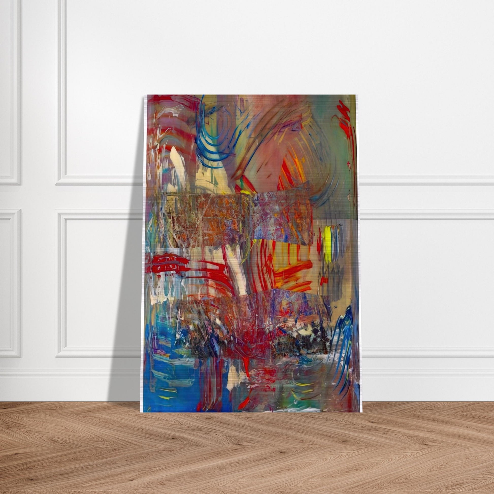 Horses Upside Down - Sam Gilliam Brushed Aluminum Print - 70x100 cm / 28x40 inches | Sam Gilliam Aluminum Print | Sam Gilliam Prints